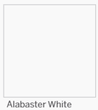 Color swatch of the Jacuzzi acrylic shower wall color Alabaster White