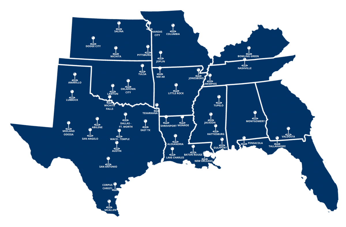 ZINTEX Service Area Map 3-1-26