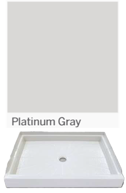 CENTER DRAIN - 4 inch - PLATINUM GRAY