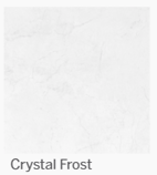 Swatch of crystal frost acrylic wall surround from Jacuzzi