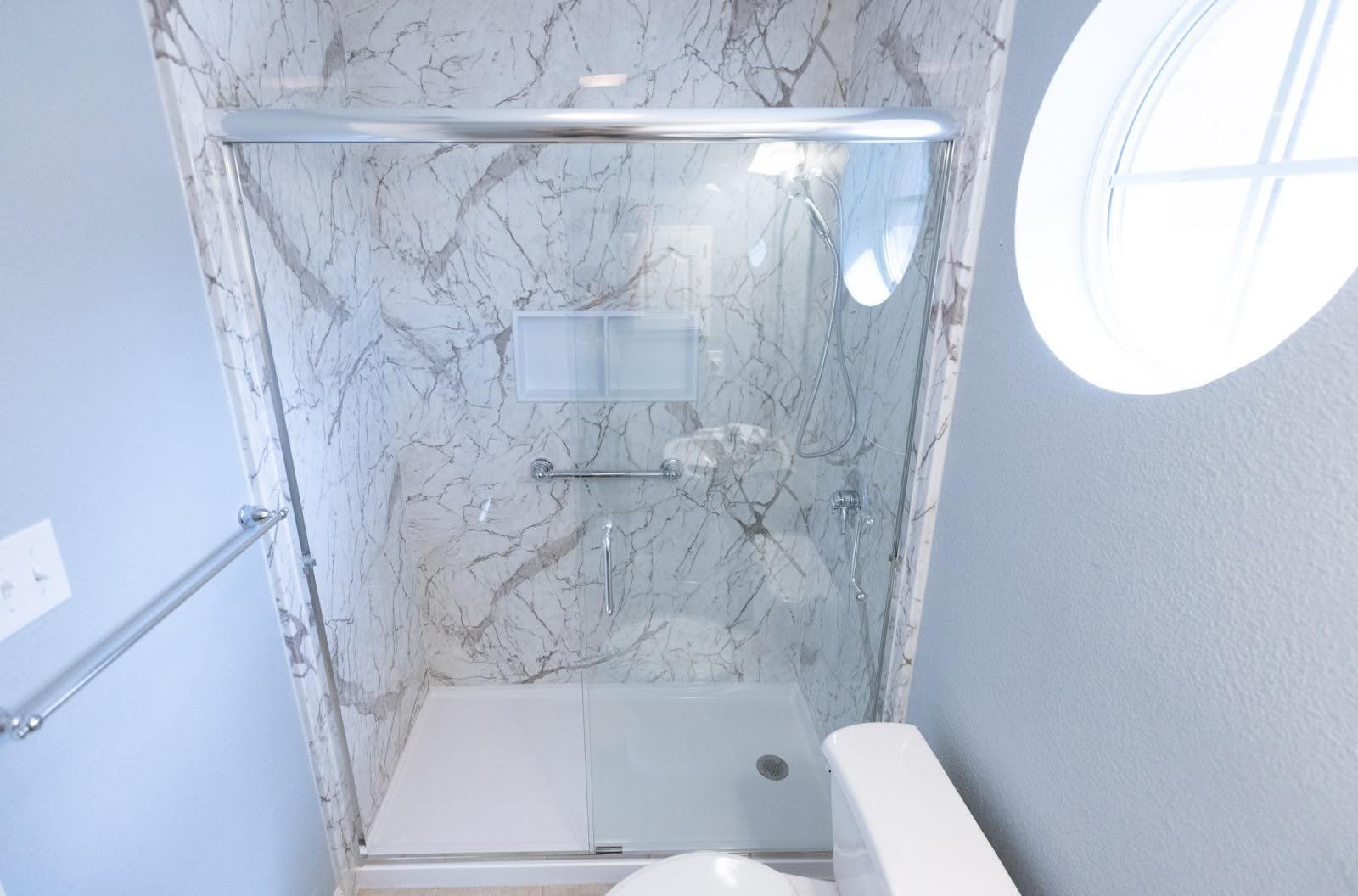 Photo of a walk in shower 