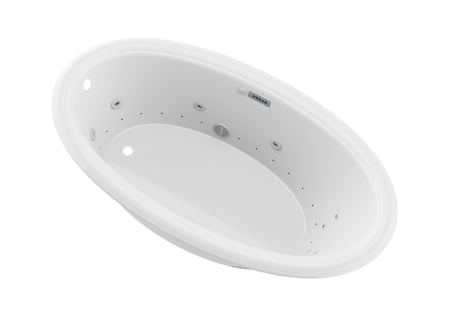 Image of an oval bathtub