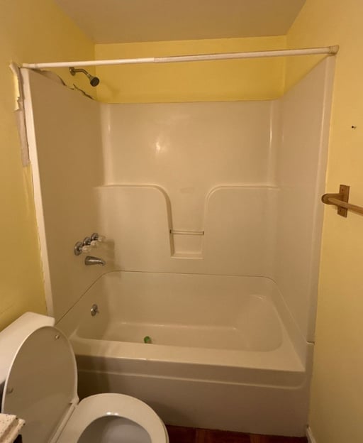 Old fiberglass system with steam damage