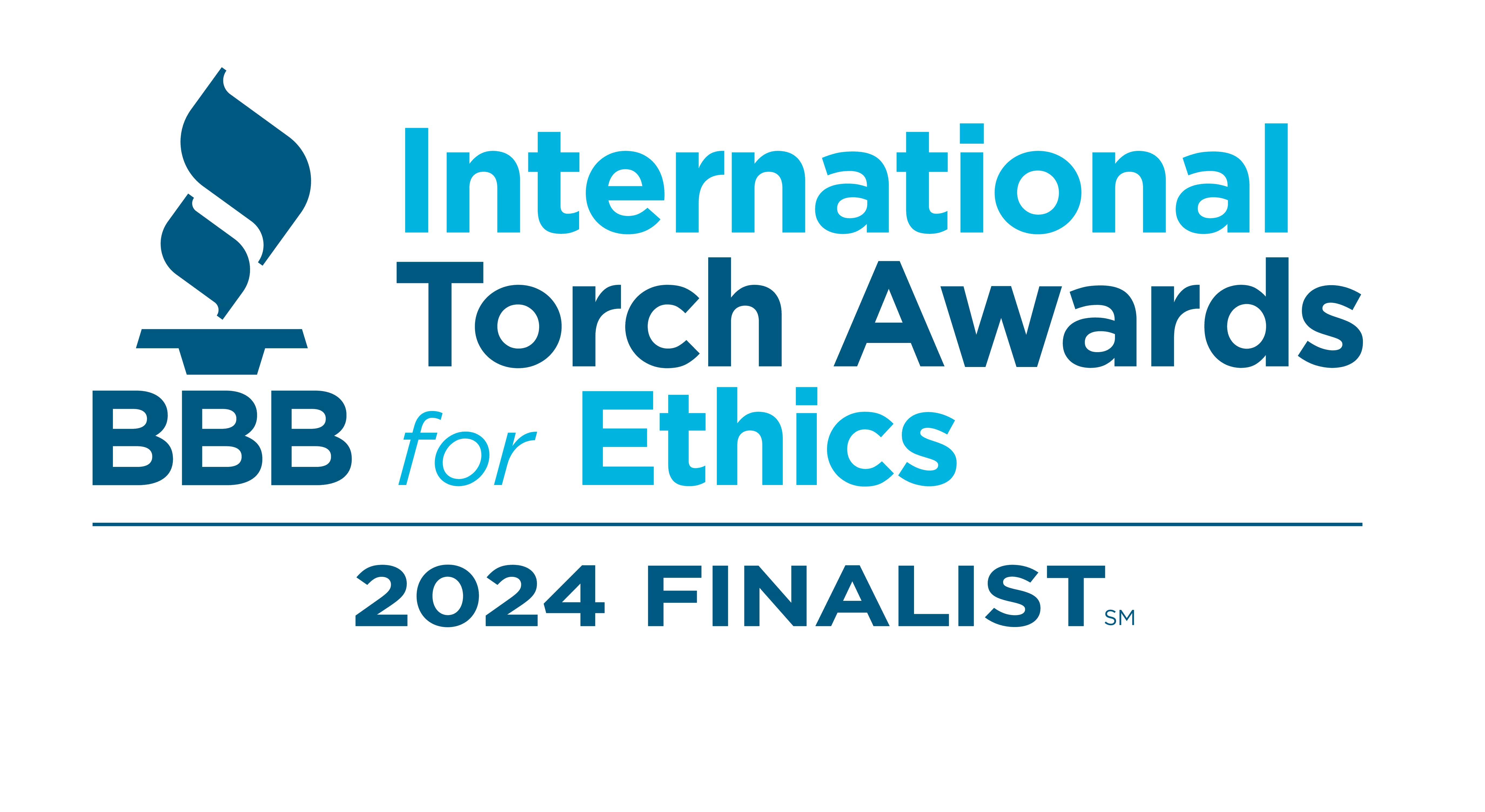 BBB logo for the International Torch Awards for Ethics 2024 Finalist