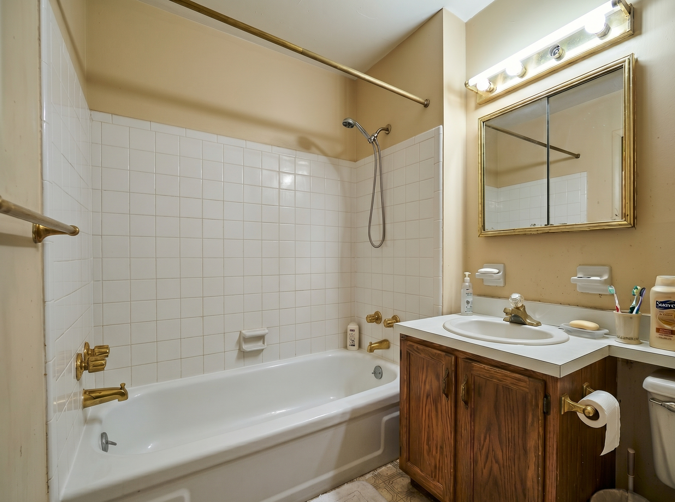 Dated 1980s bathtub before ZINTEX replacement